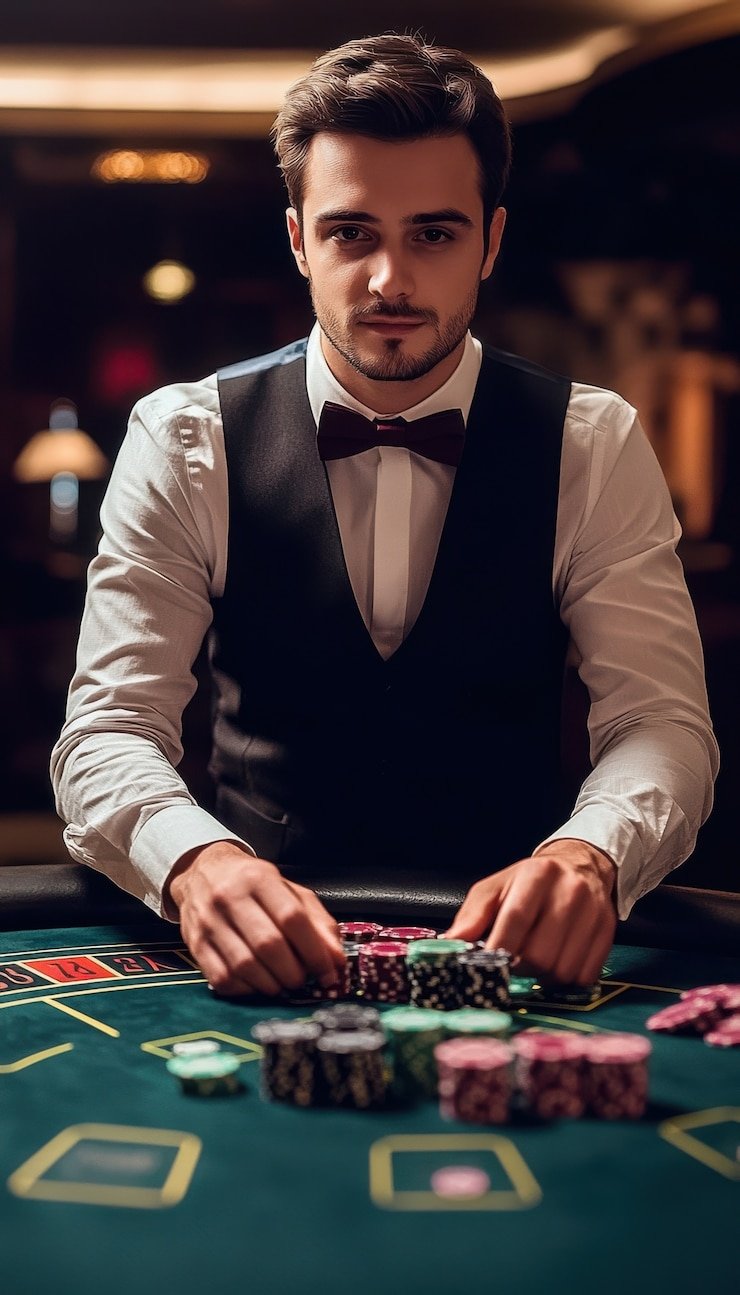 Antarmuka permainan arcade winstar dengan tombol kontrol responsif